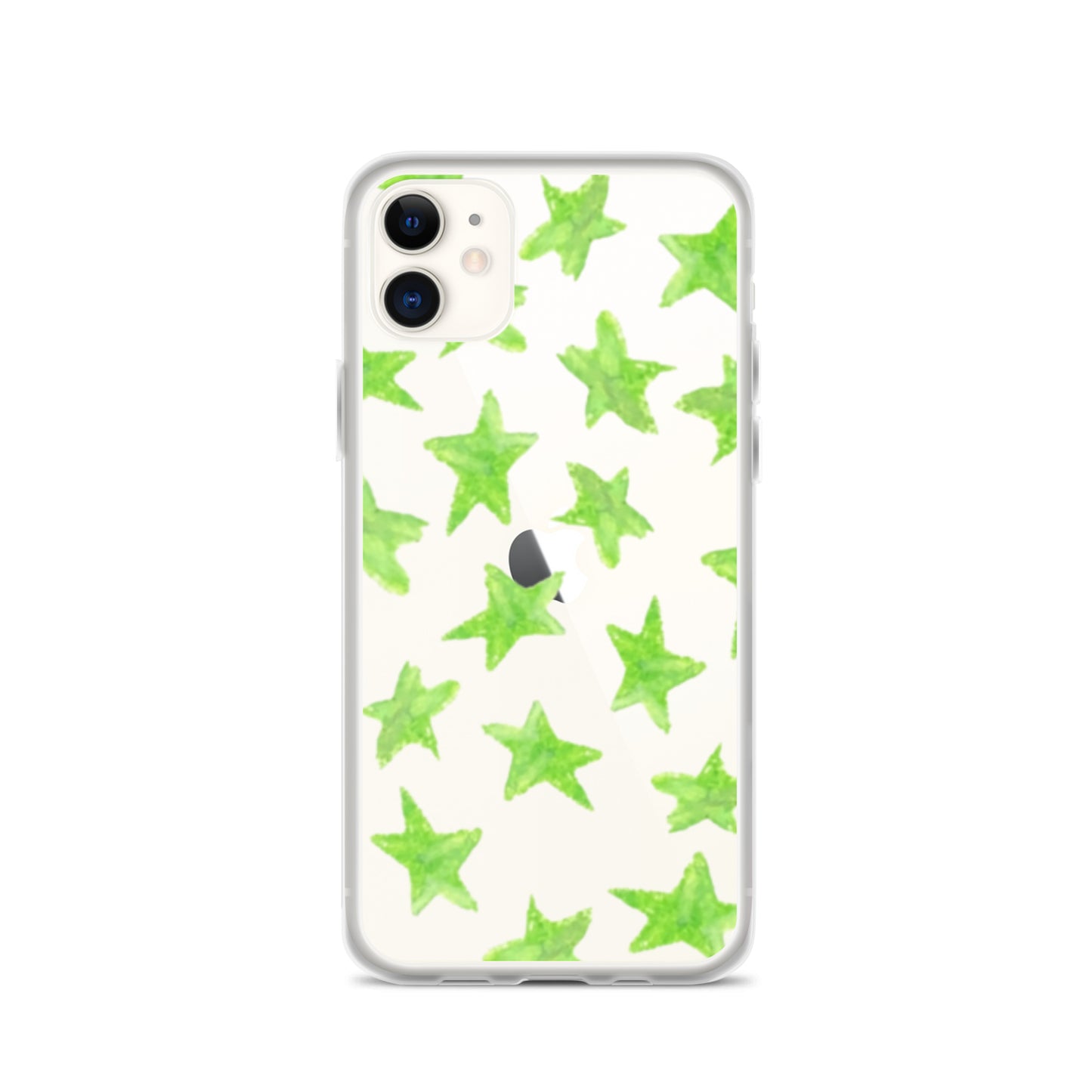 star case lime green in clear