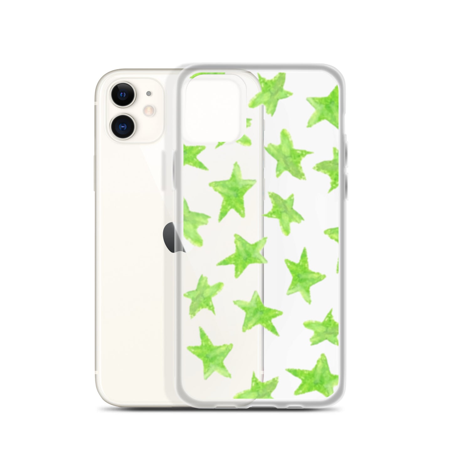 star case lime green in clear