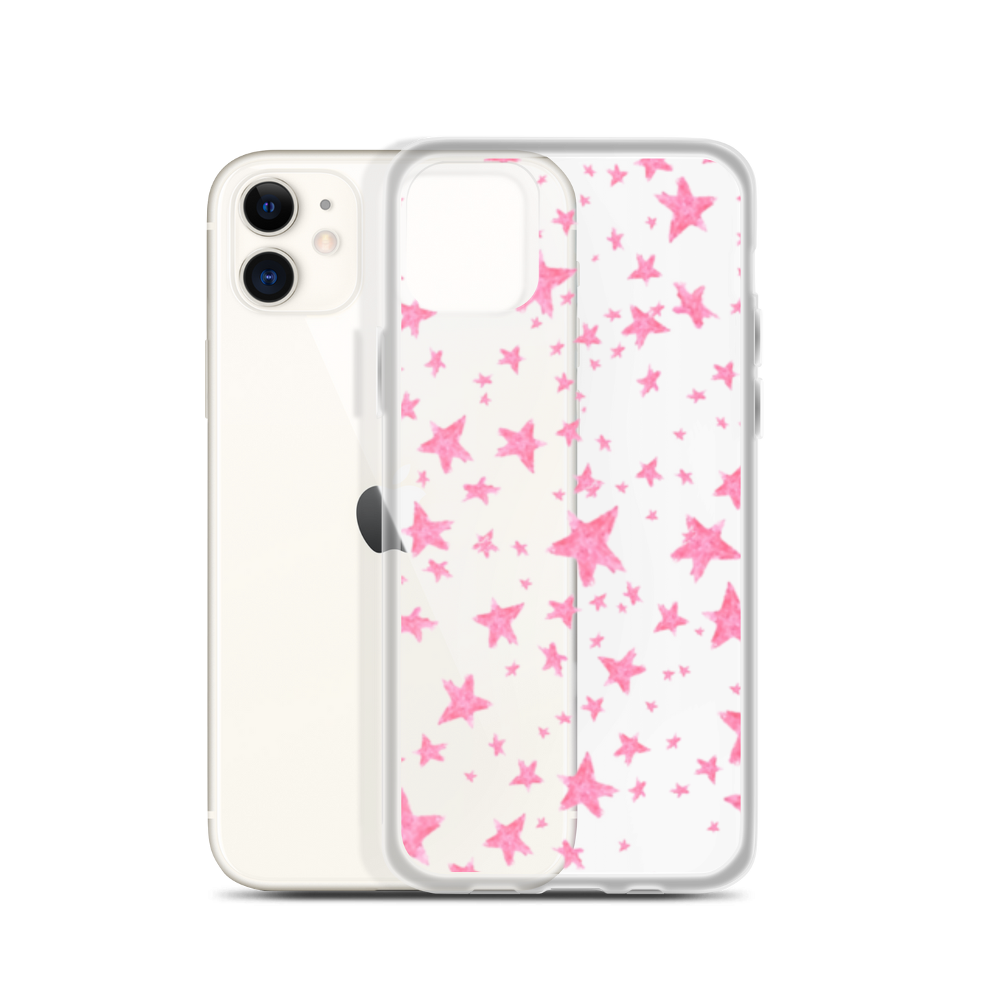 star case pink in clear