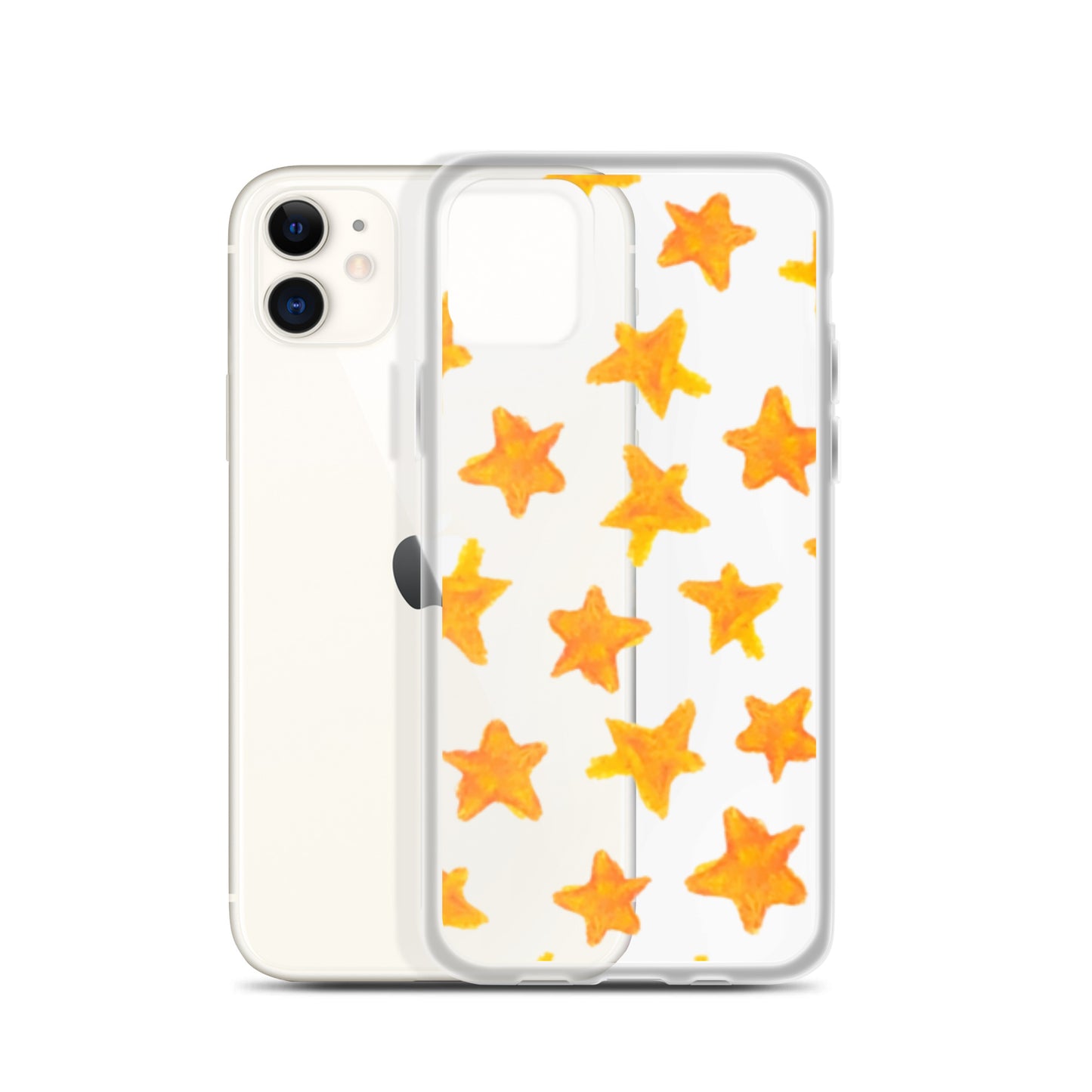 star case orange in clear