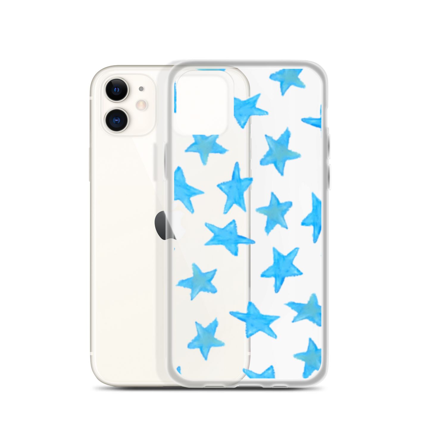 star case sky blue in clear