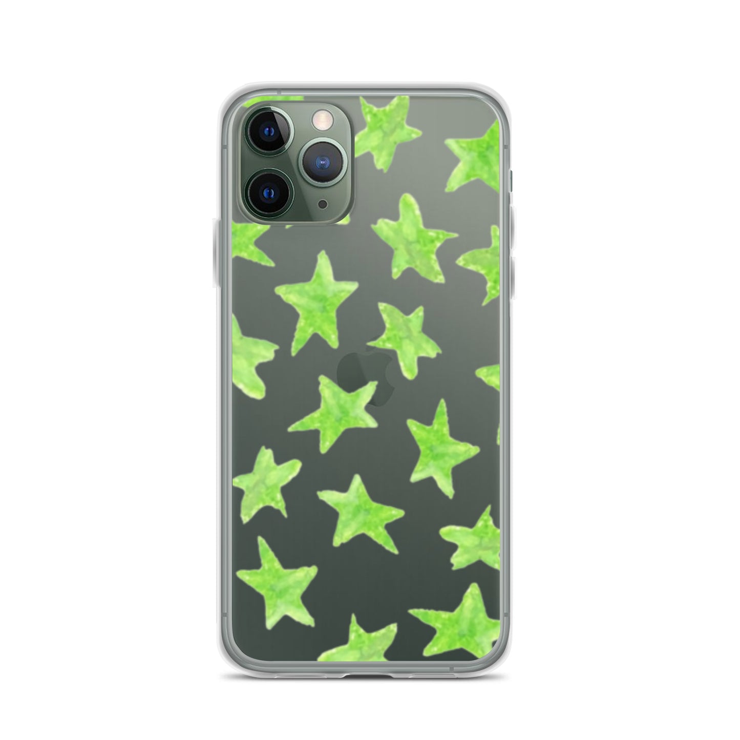 star case lime green in clear