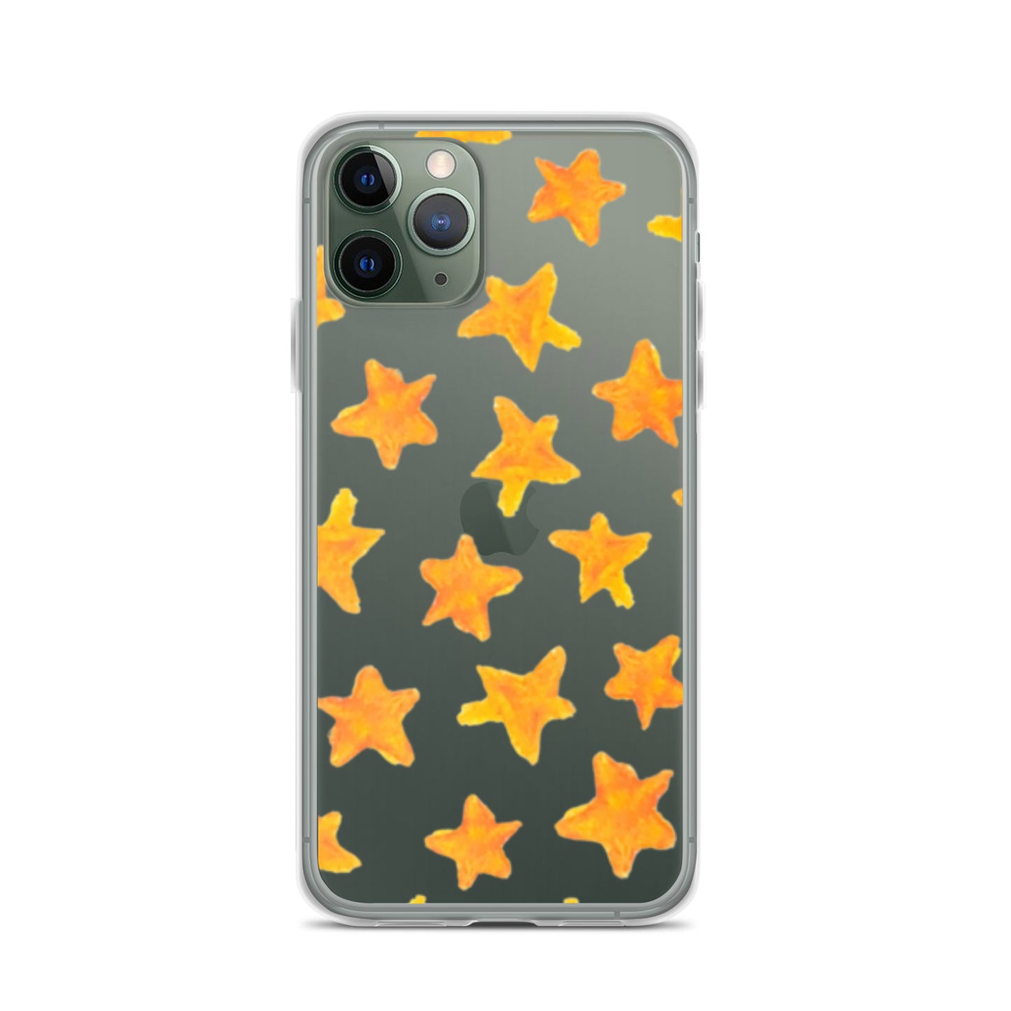 star case orange in clear