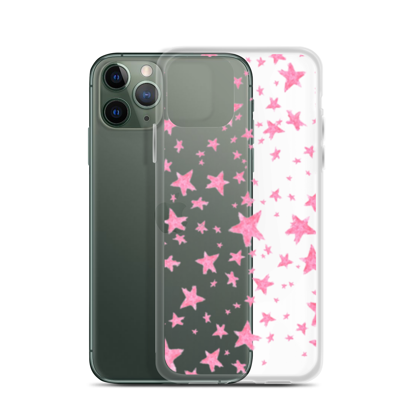 star case pink in clear