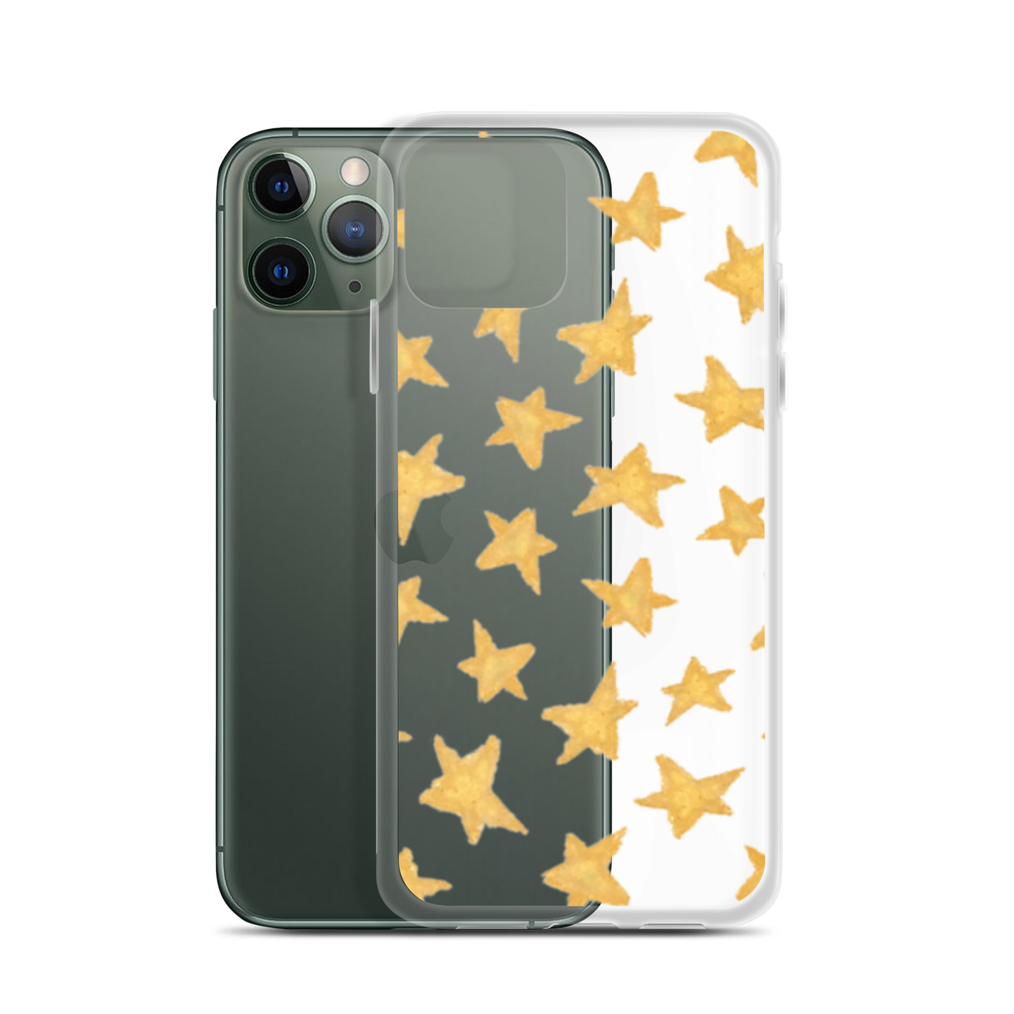 star case soft gold in clear