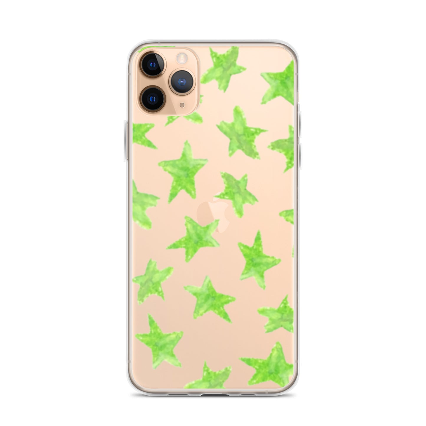 star case lime green in clear