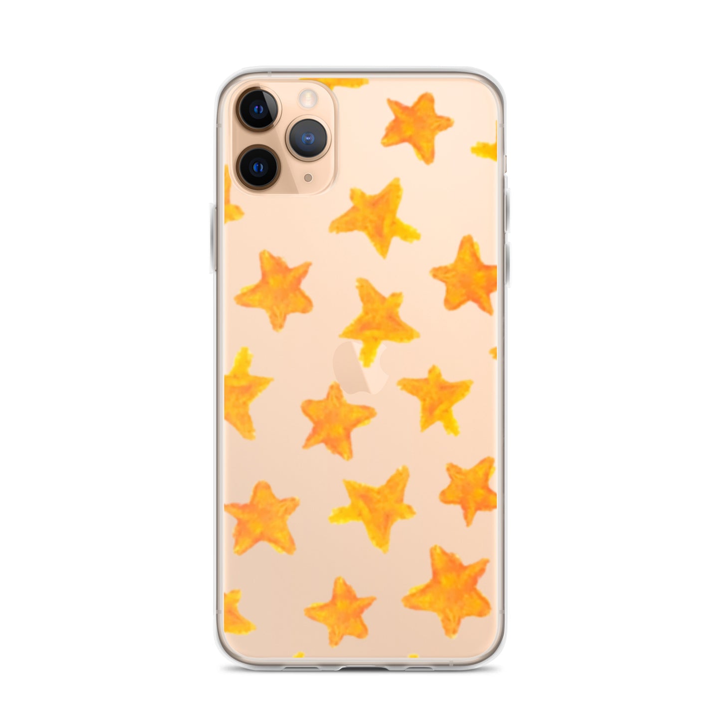 star case orange in clear