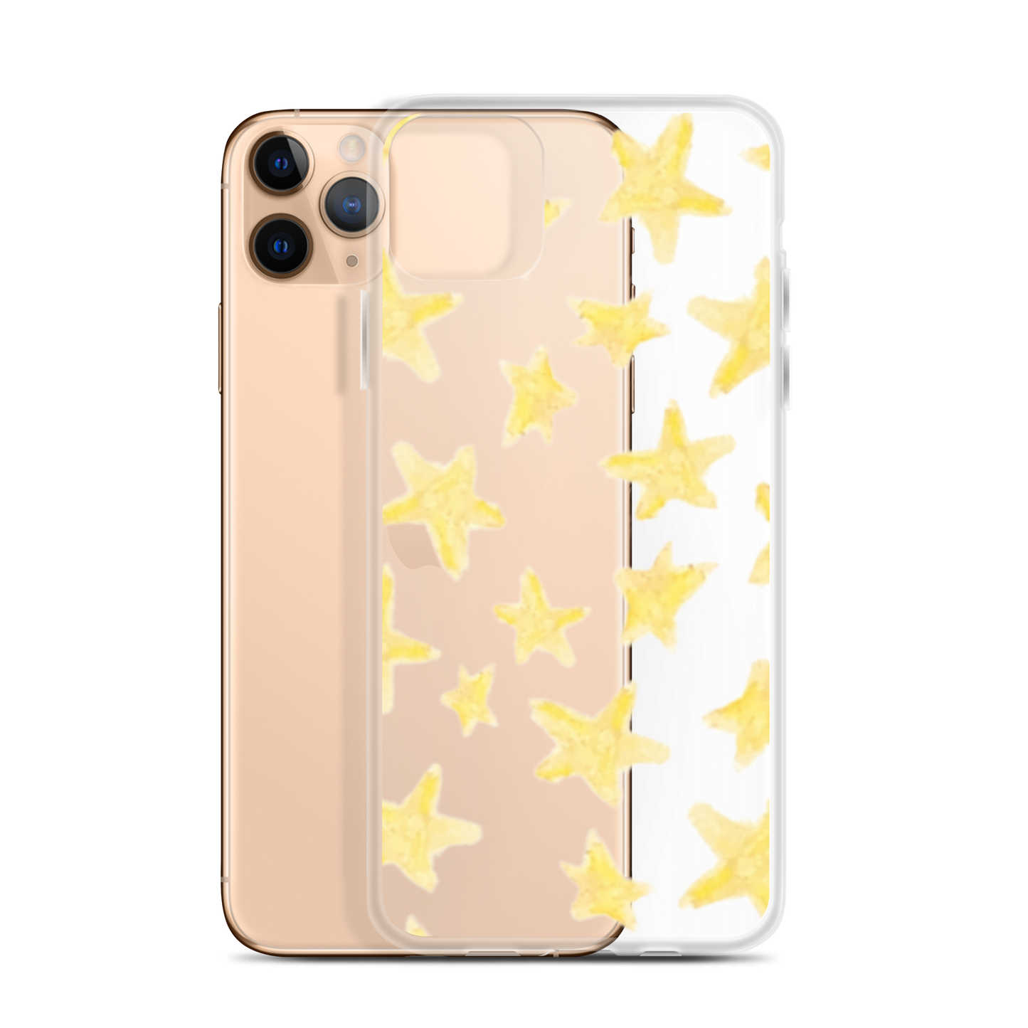 star case yellow in clear