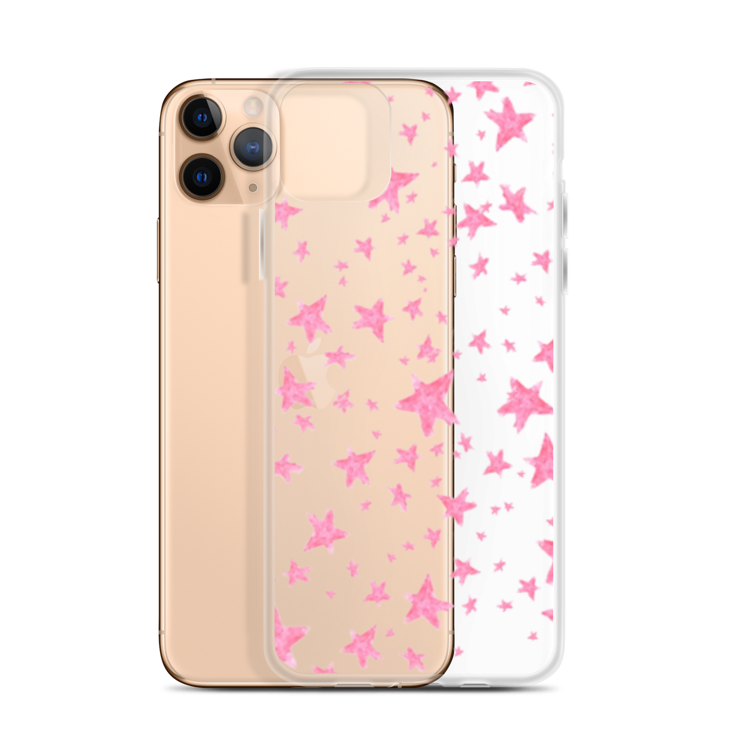 star case pink in clear