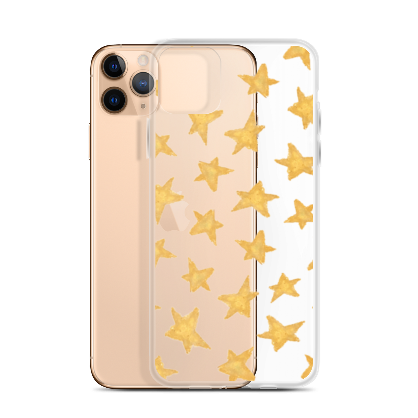 star case soft gold in clear