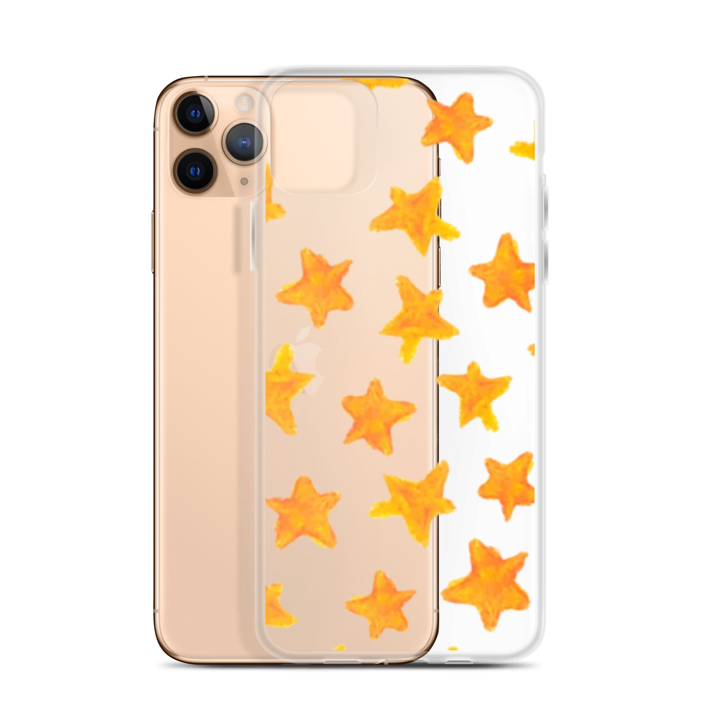 star case orange in clear