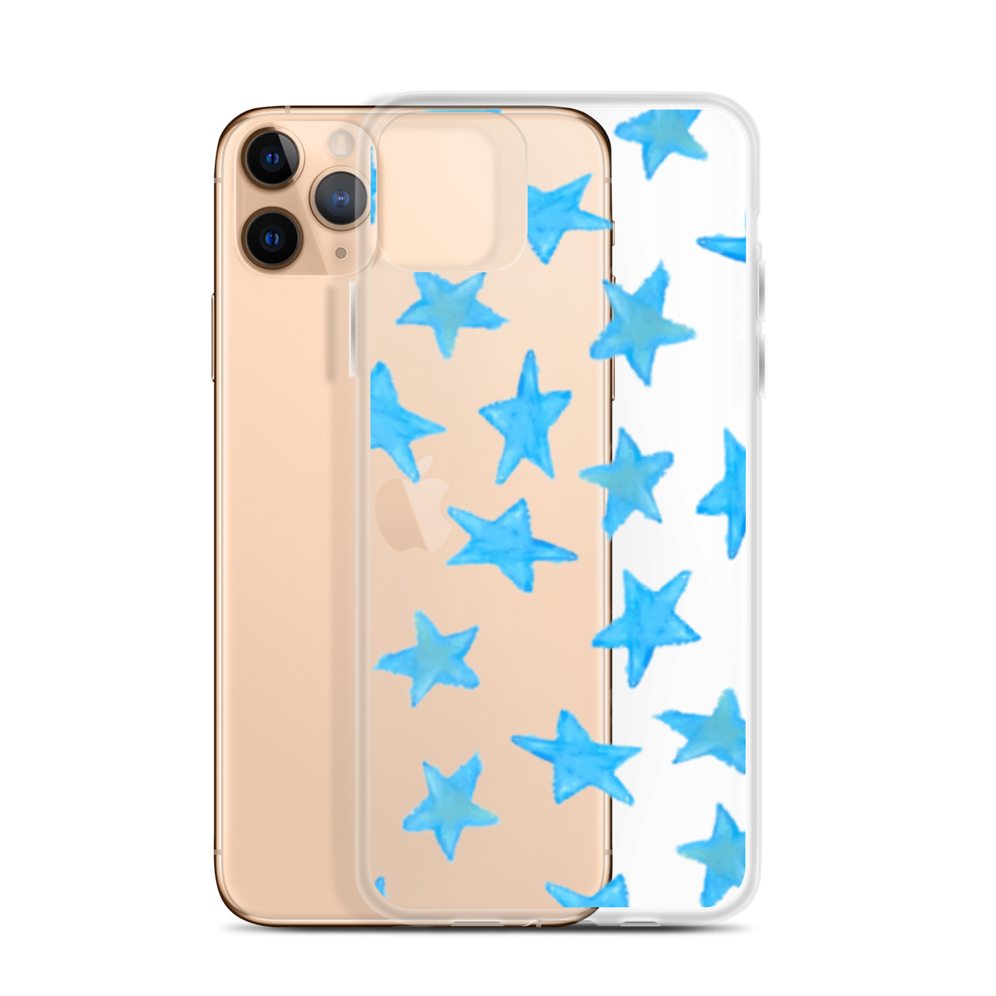 star case sky blue in clear