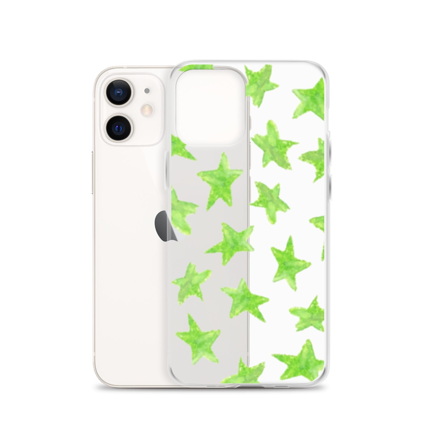 star case lime green in clear