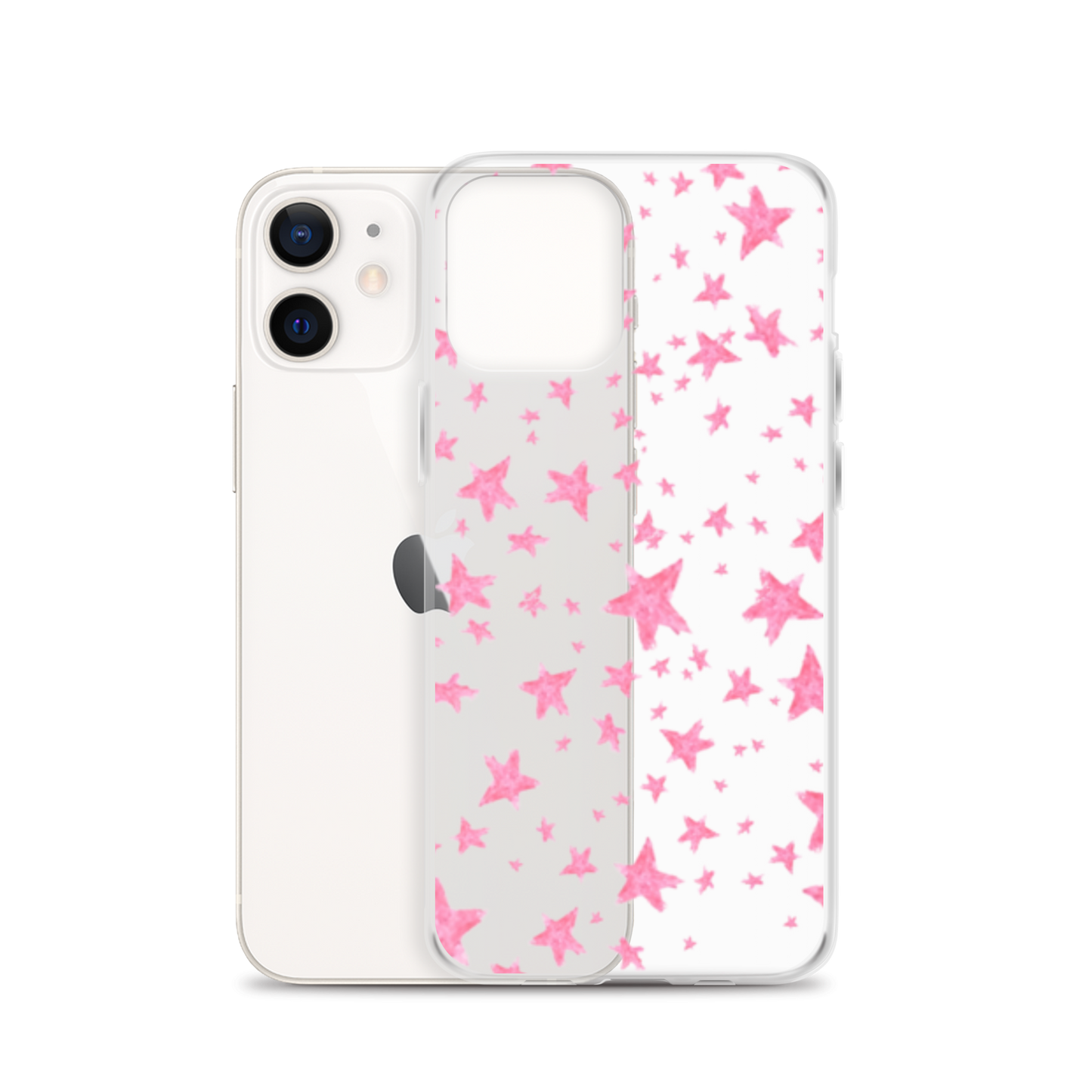 star case pink in clear