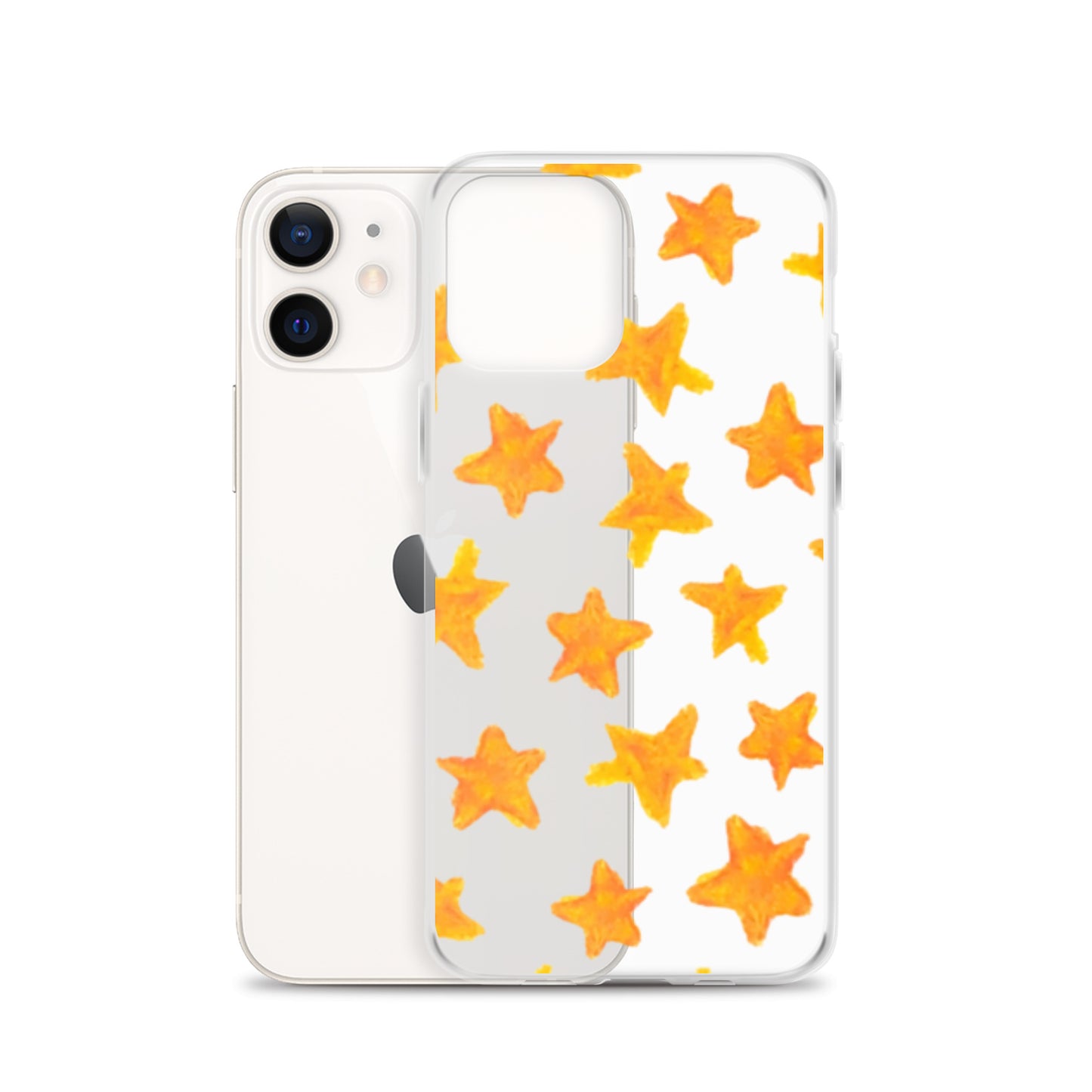 star case orange in clear