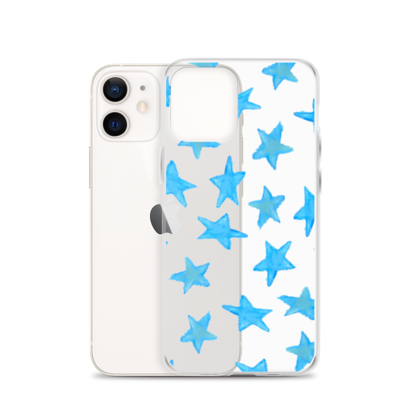 star case sky blue in clear