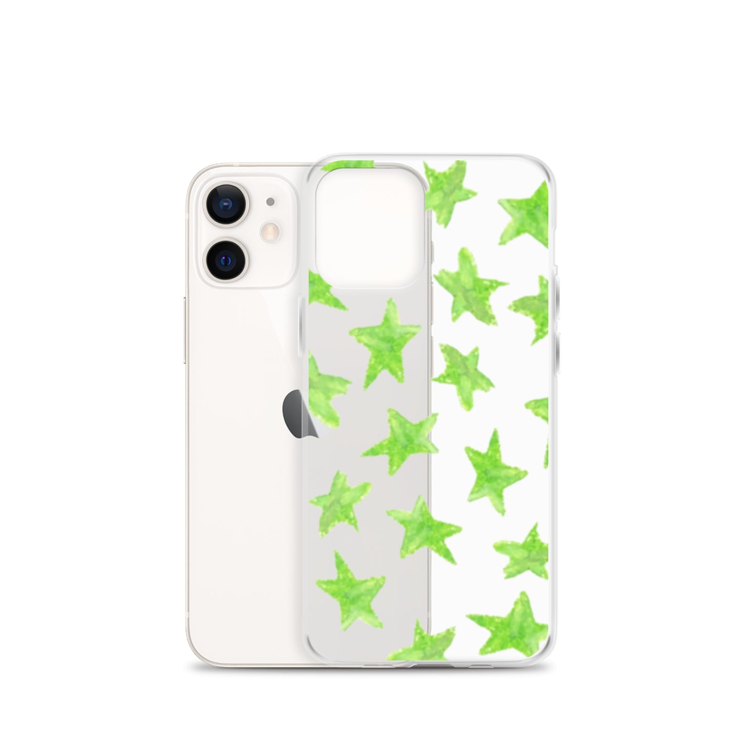 star case lime green in clear