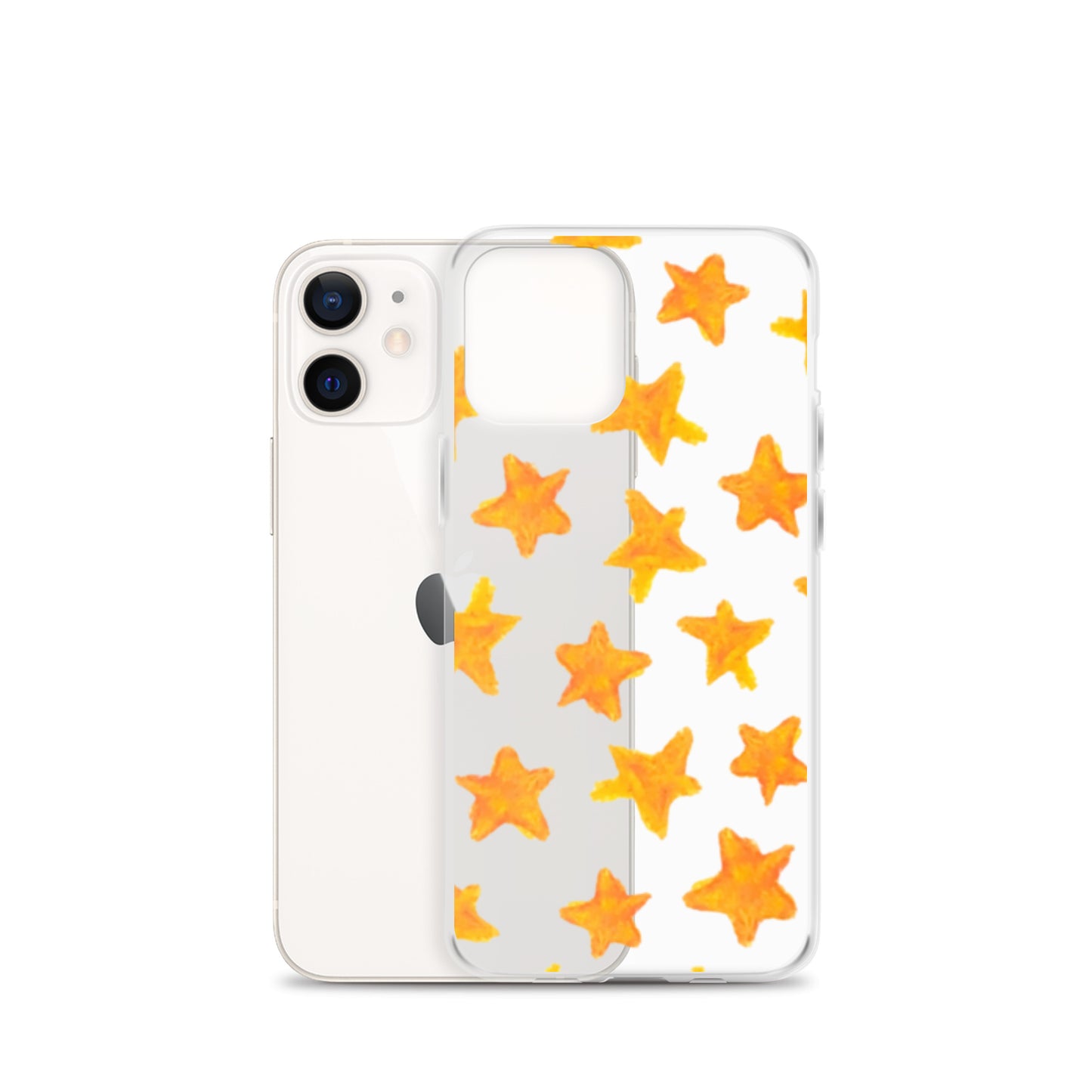 star case orange in clear