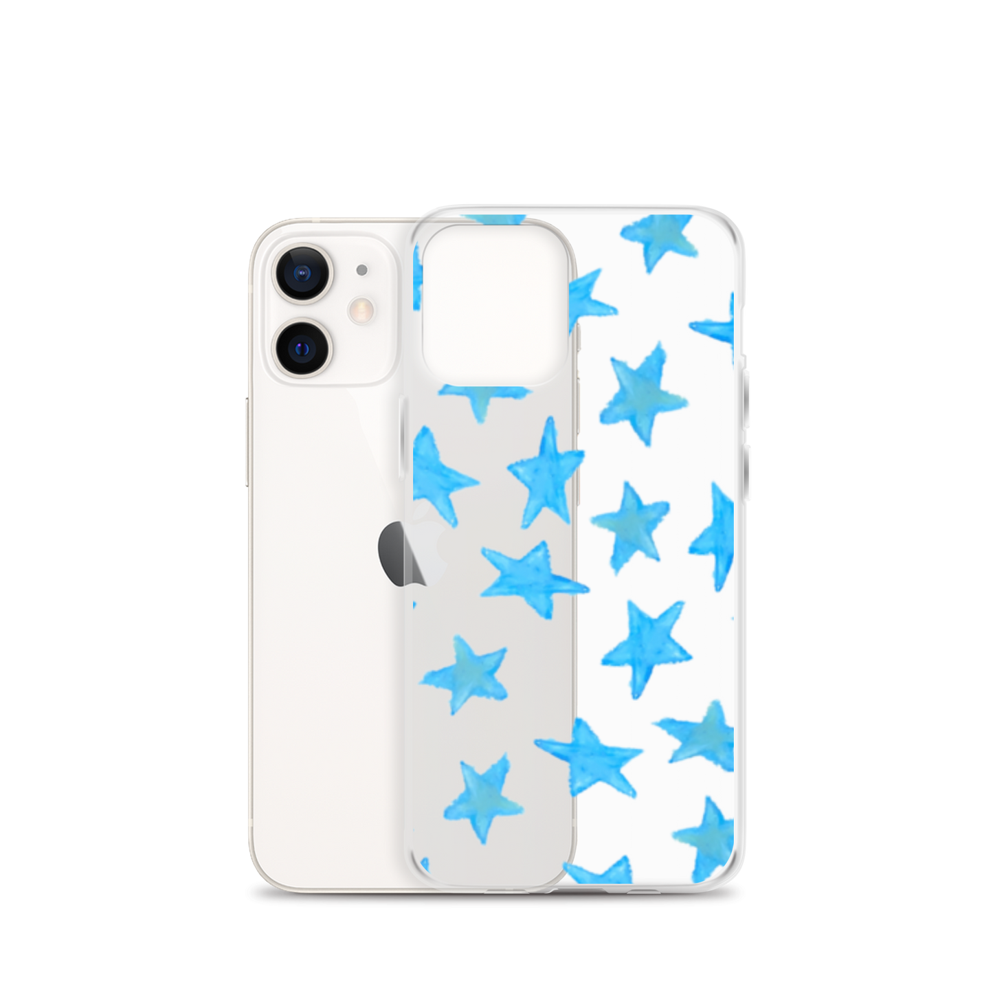 star case sky blue in clear