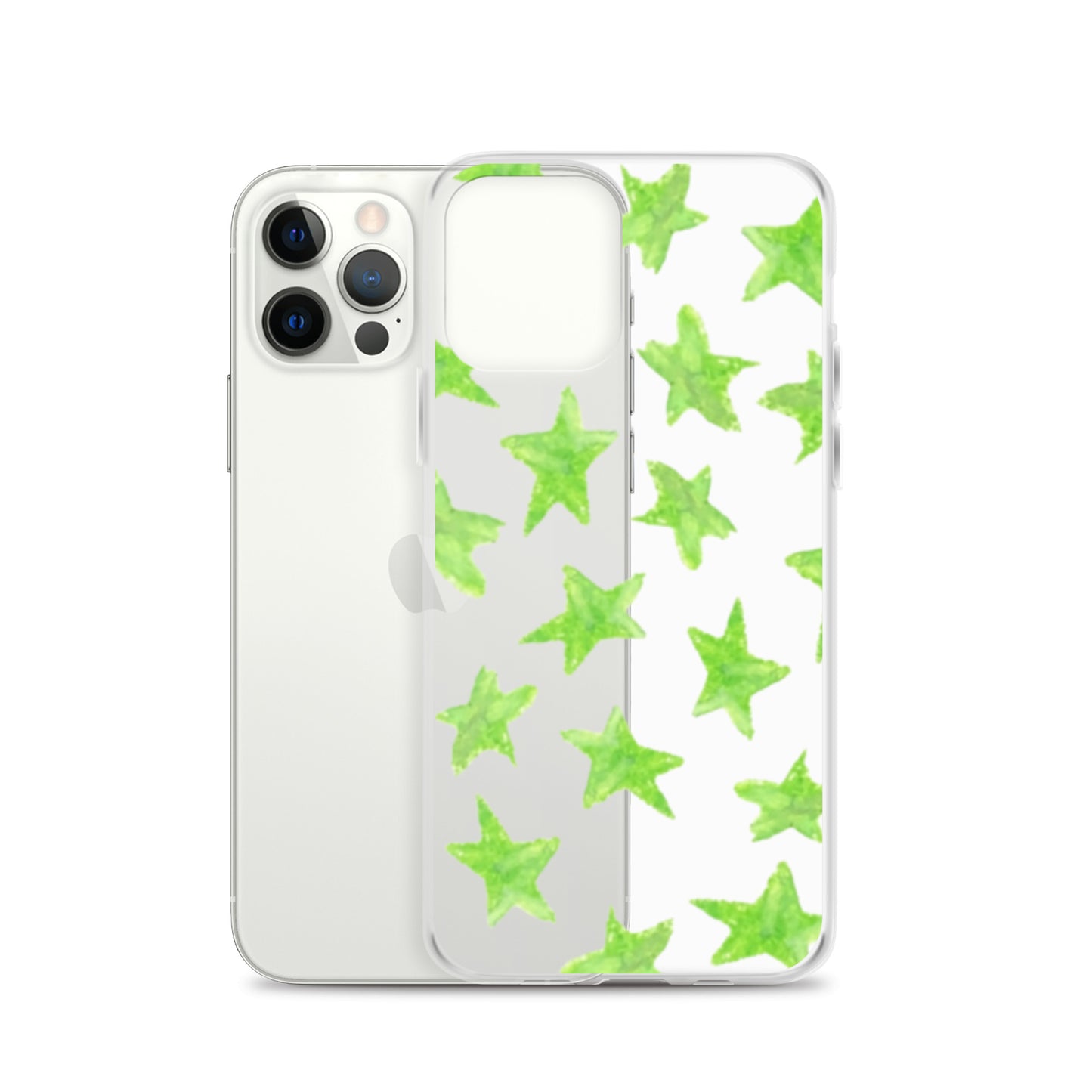 star case lime green in clear