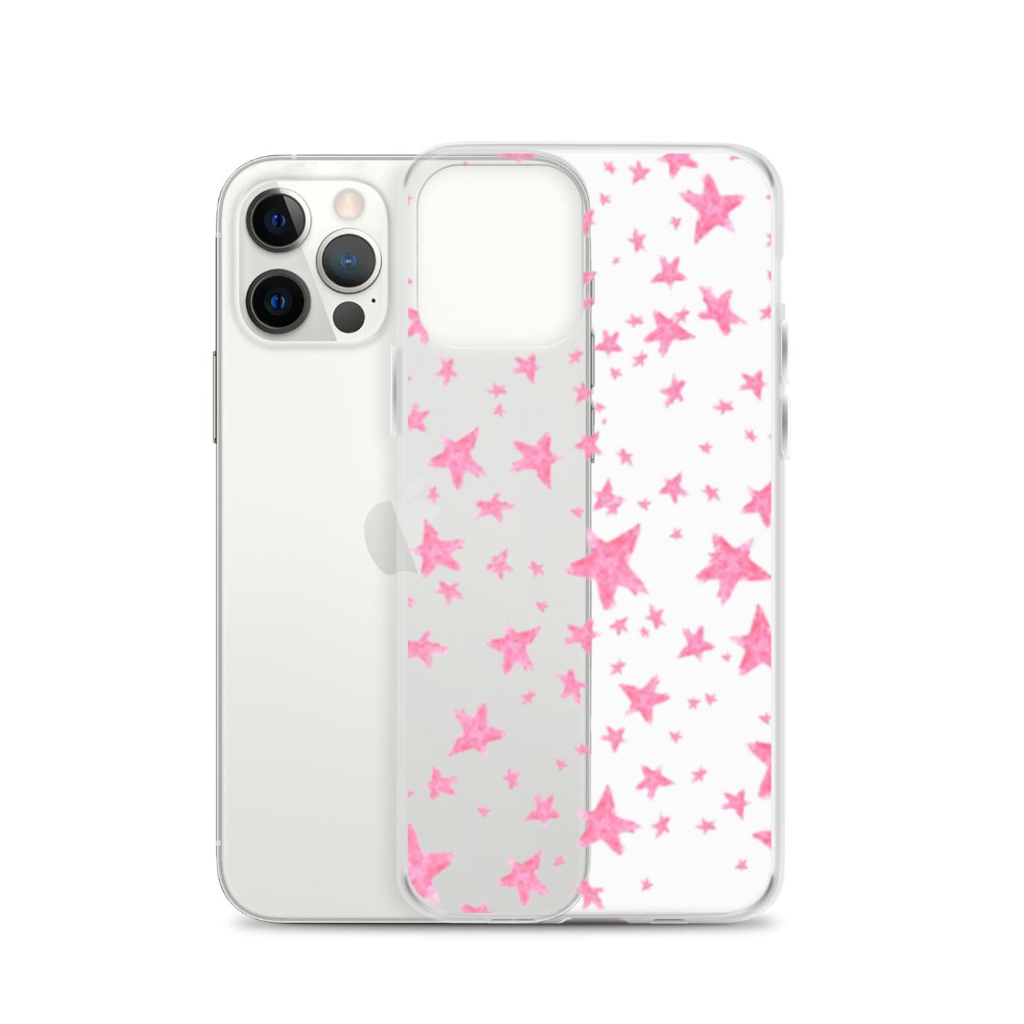 star case pink in clear