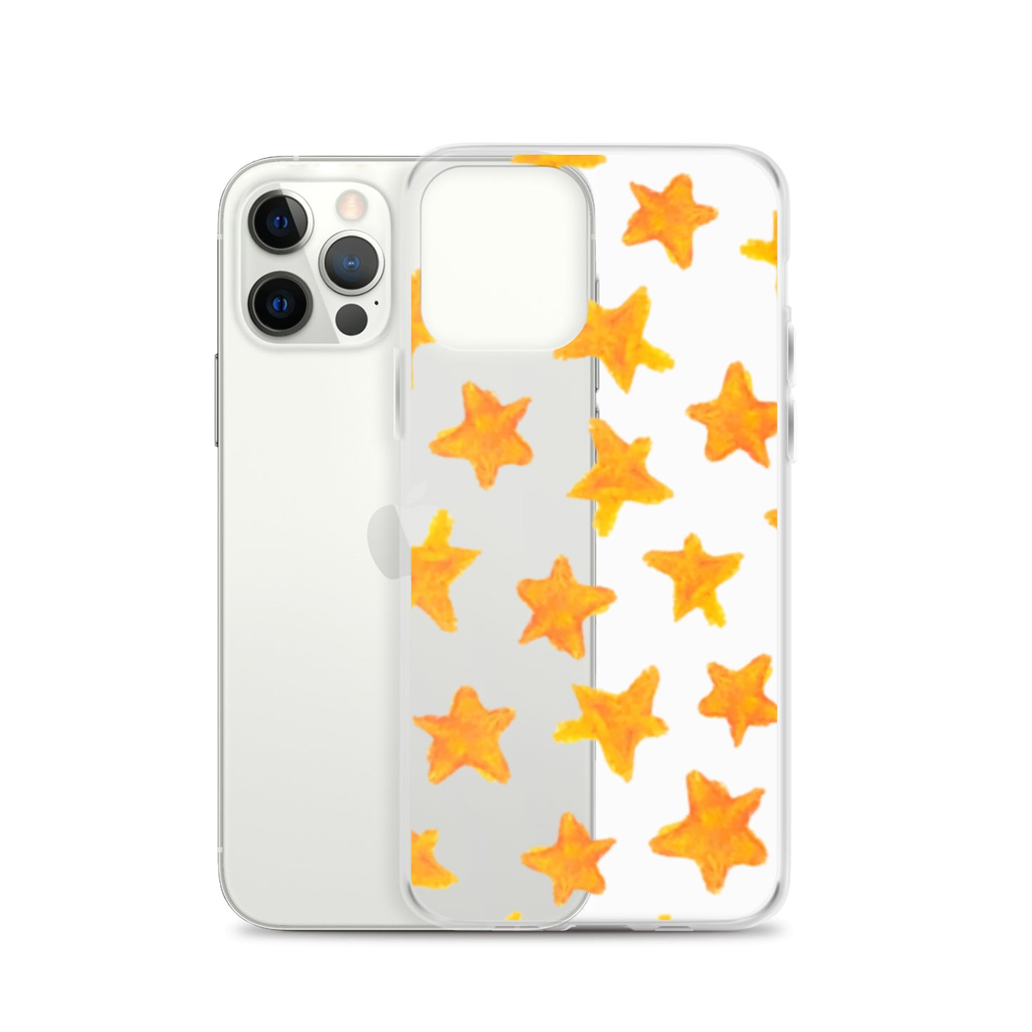 star case orange in clear