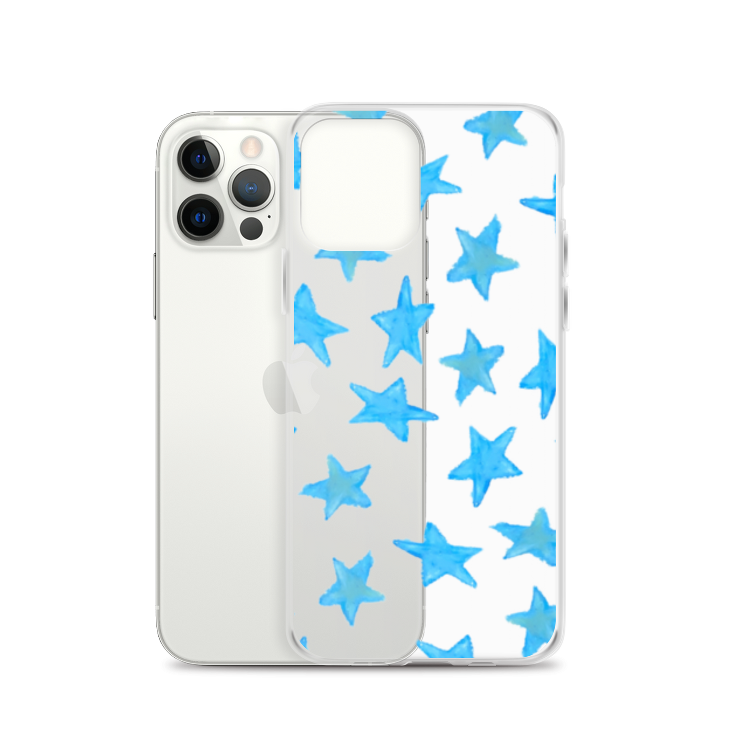 star case sky blue in clear