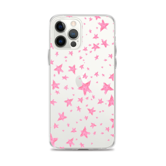 star case pink in clear