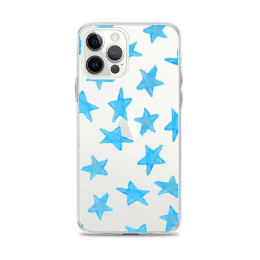 star case sky blue in clear