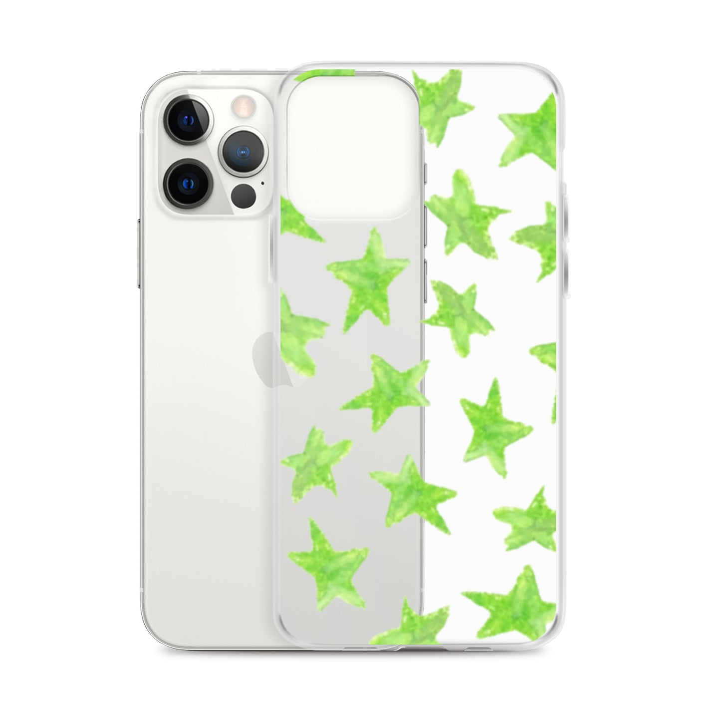 star case lime green in clear