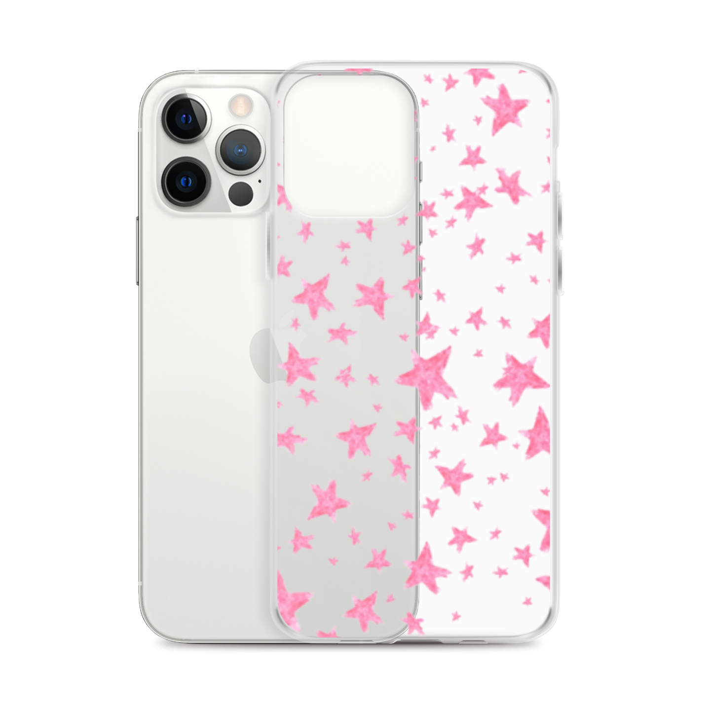 star case pink in clear