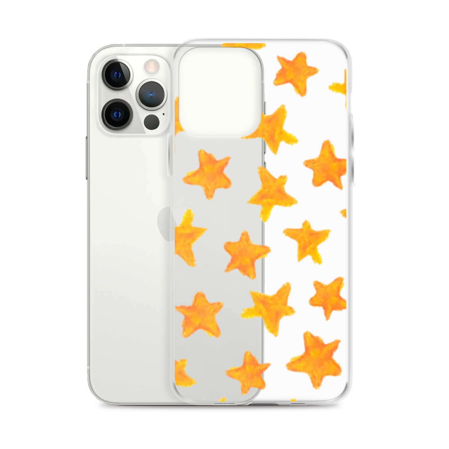 star case orange in clear