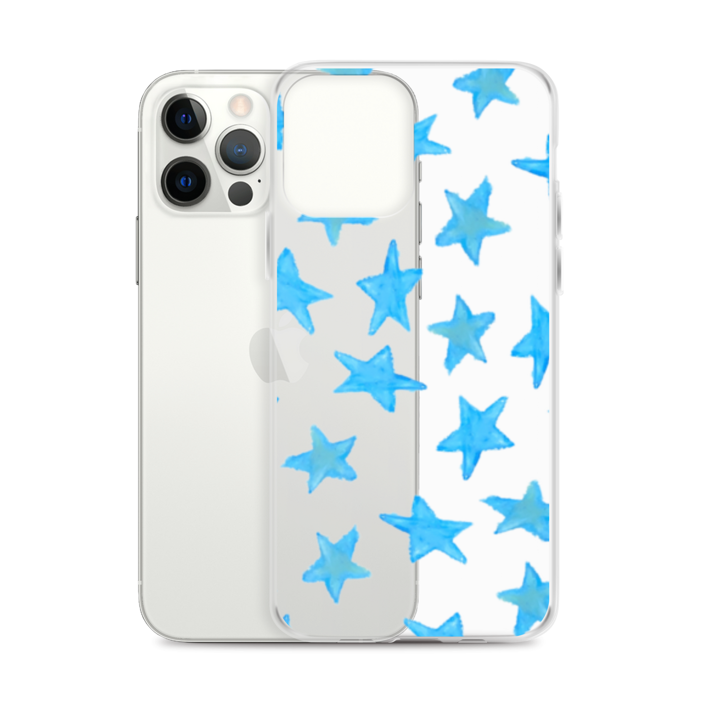 star case sky blue in clear