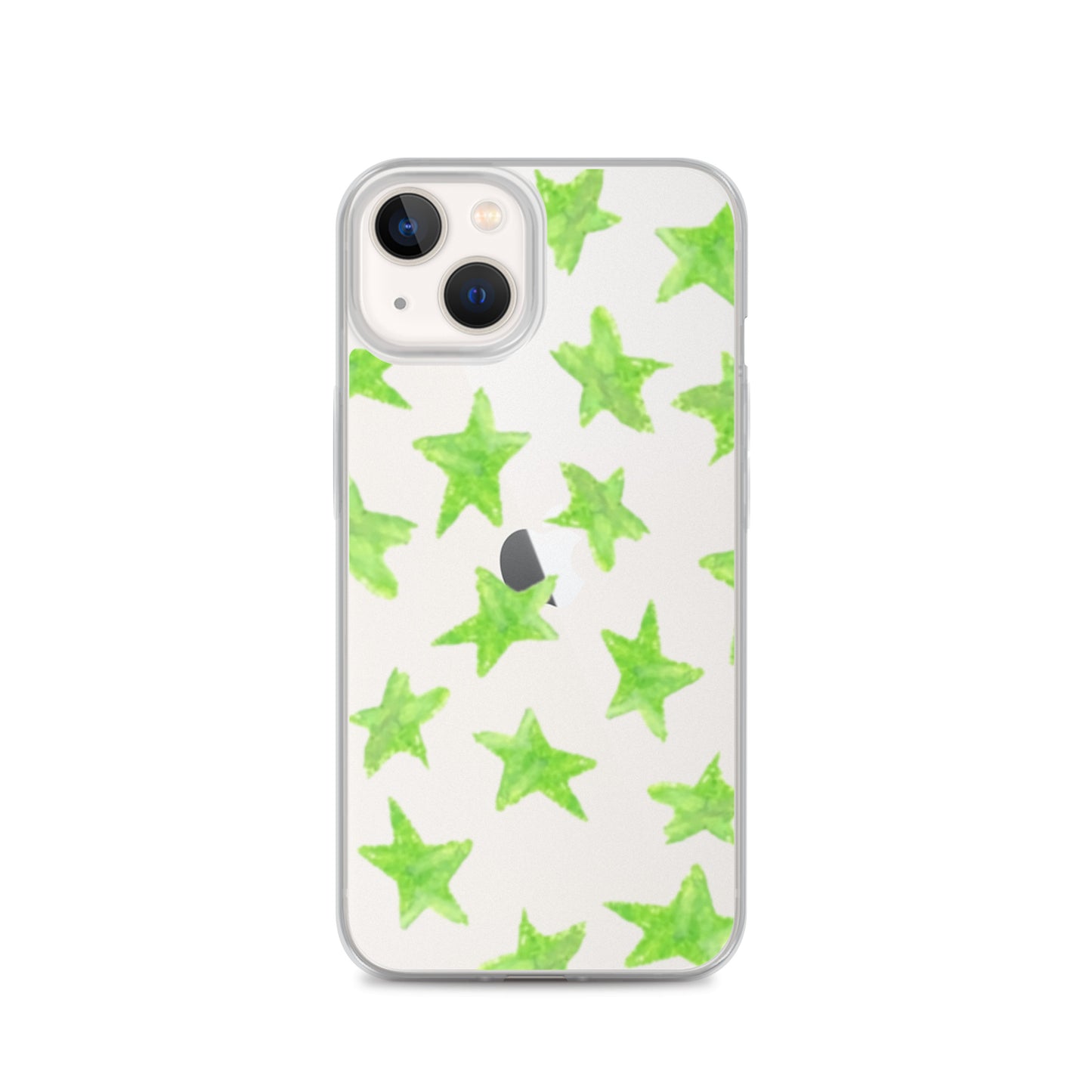 star case lime green in clear