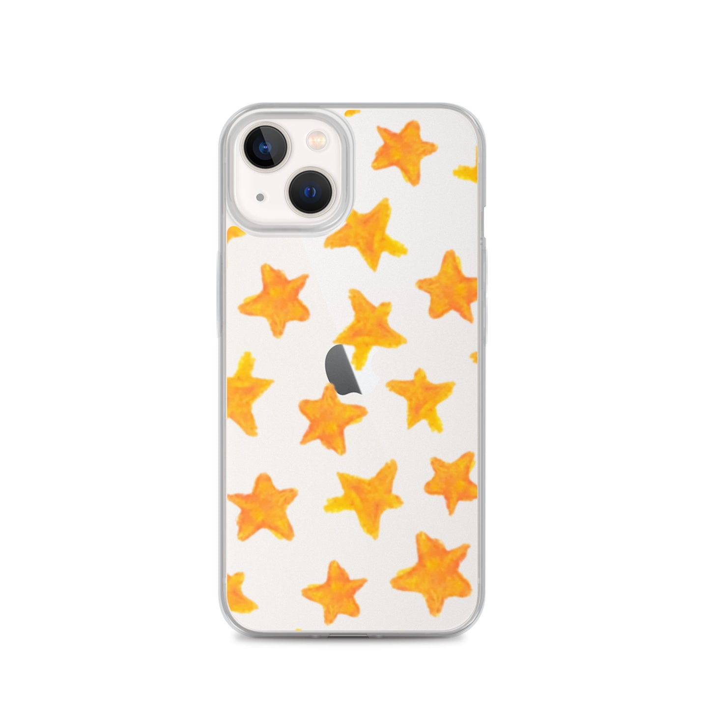 star case orange in clear