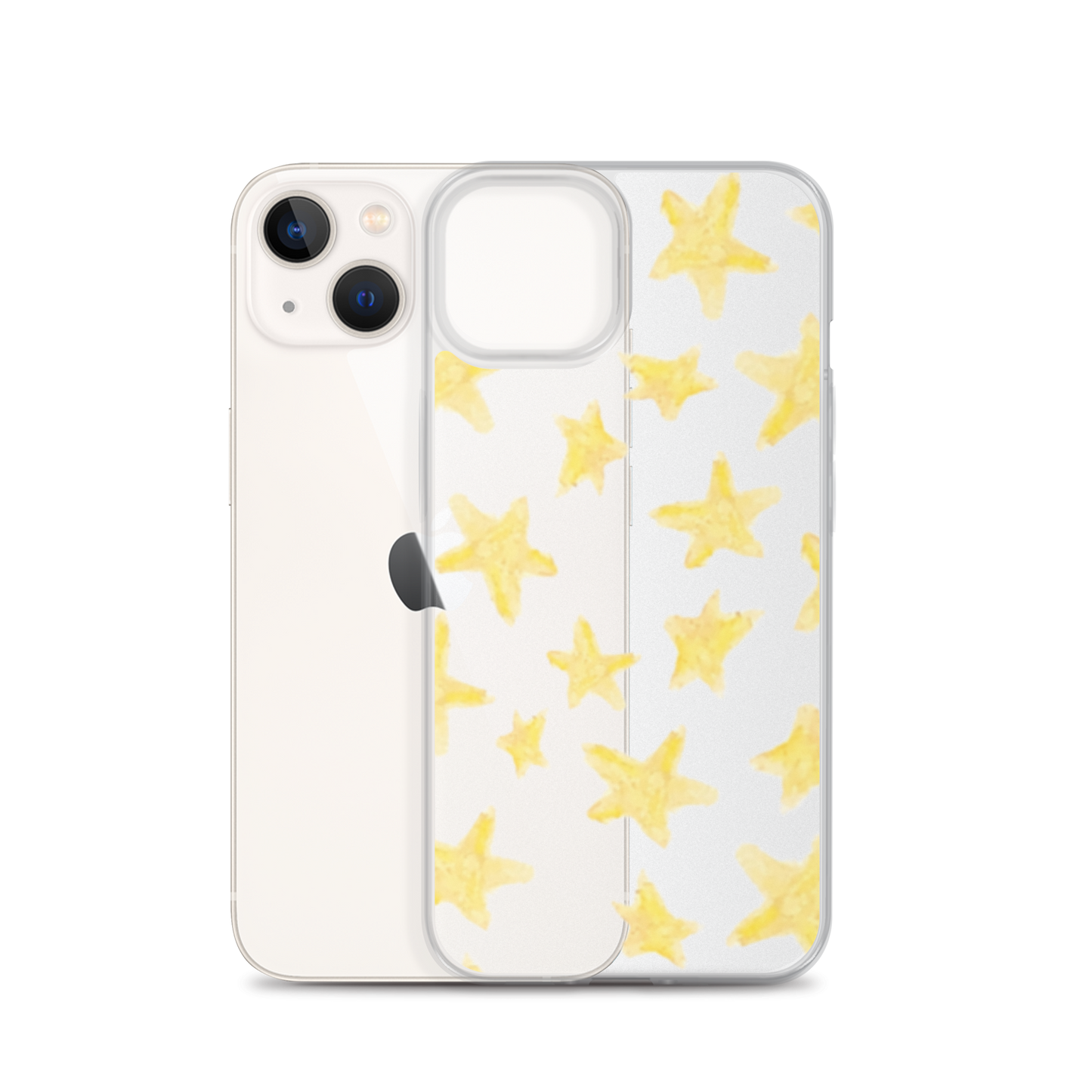 star case yellow in clear