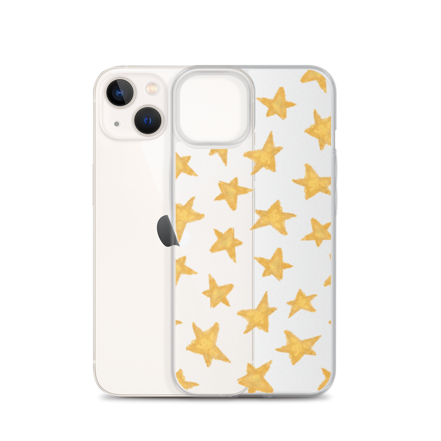 star case soft gold in clear