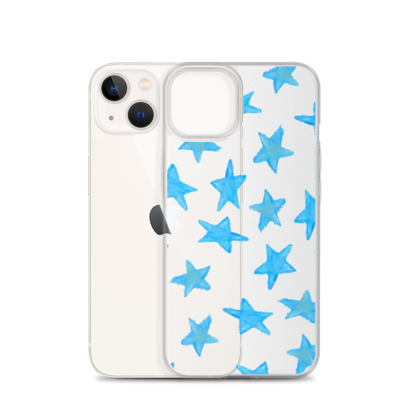 star case sky blue in clear