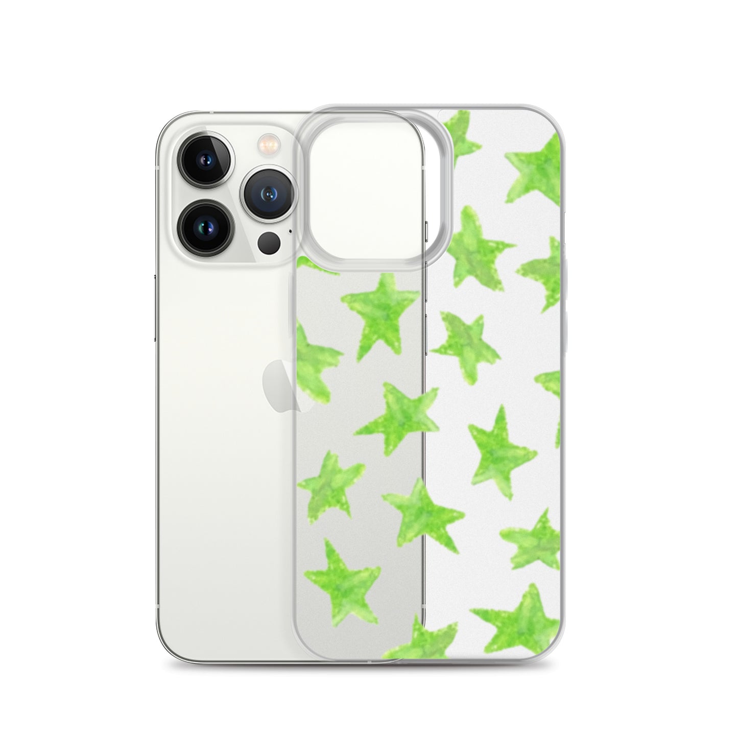 star case lime green in clear