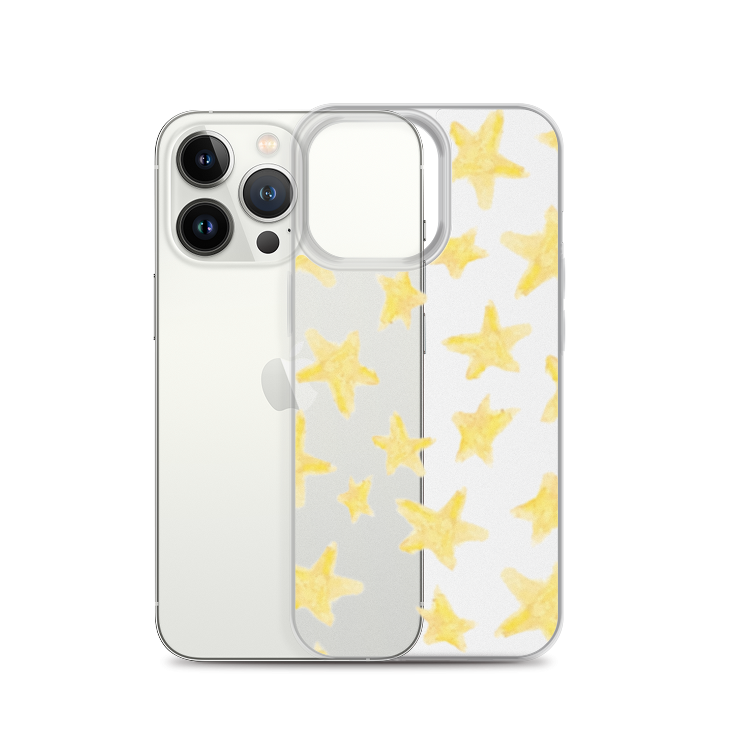 star case yellow in clear