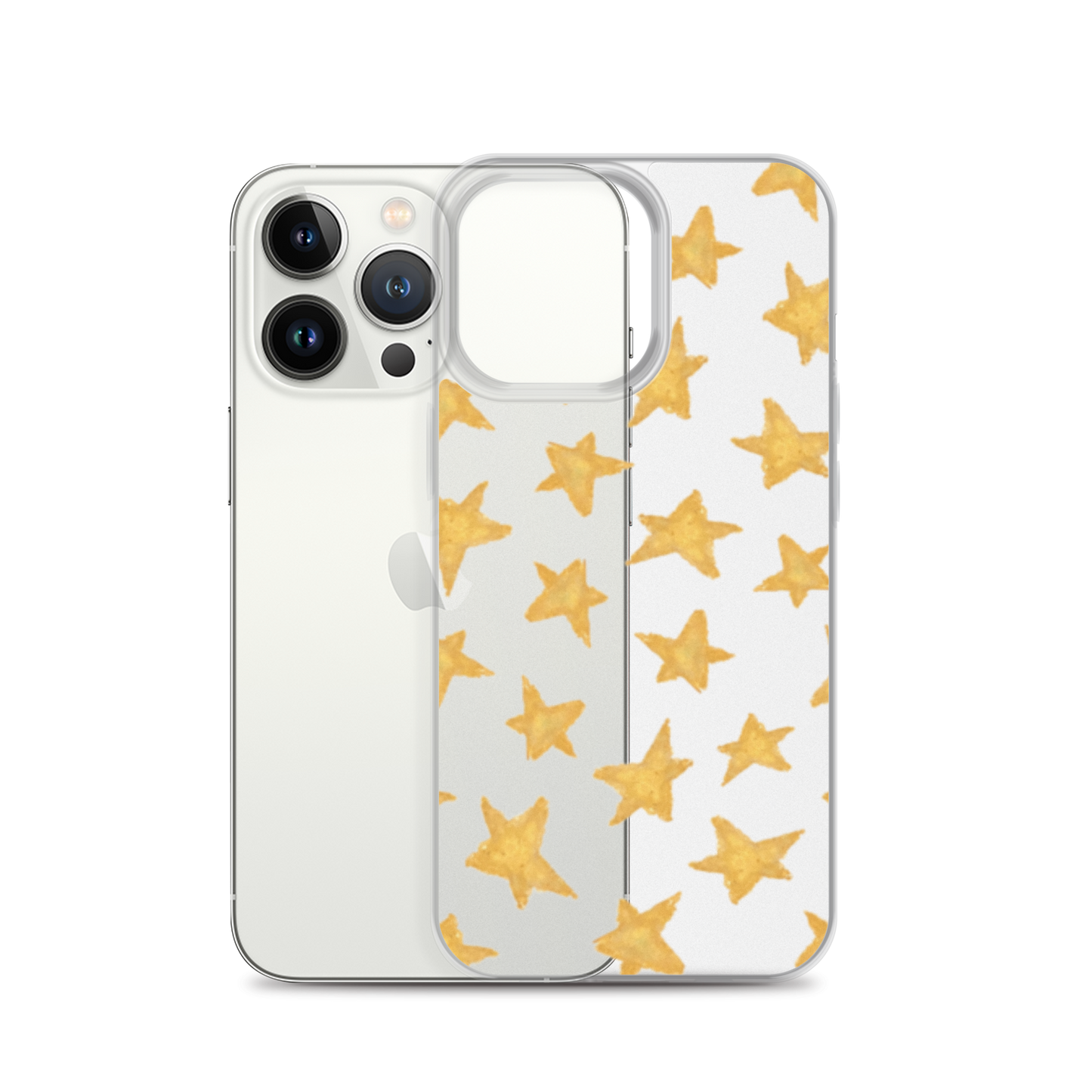 star case soft gold in clear