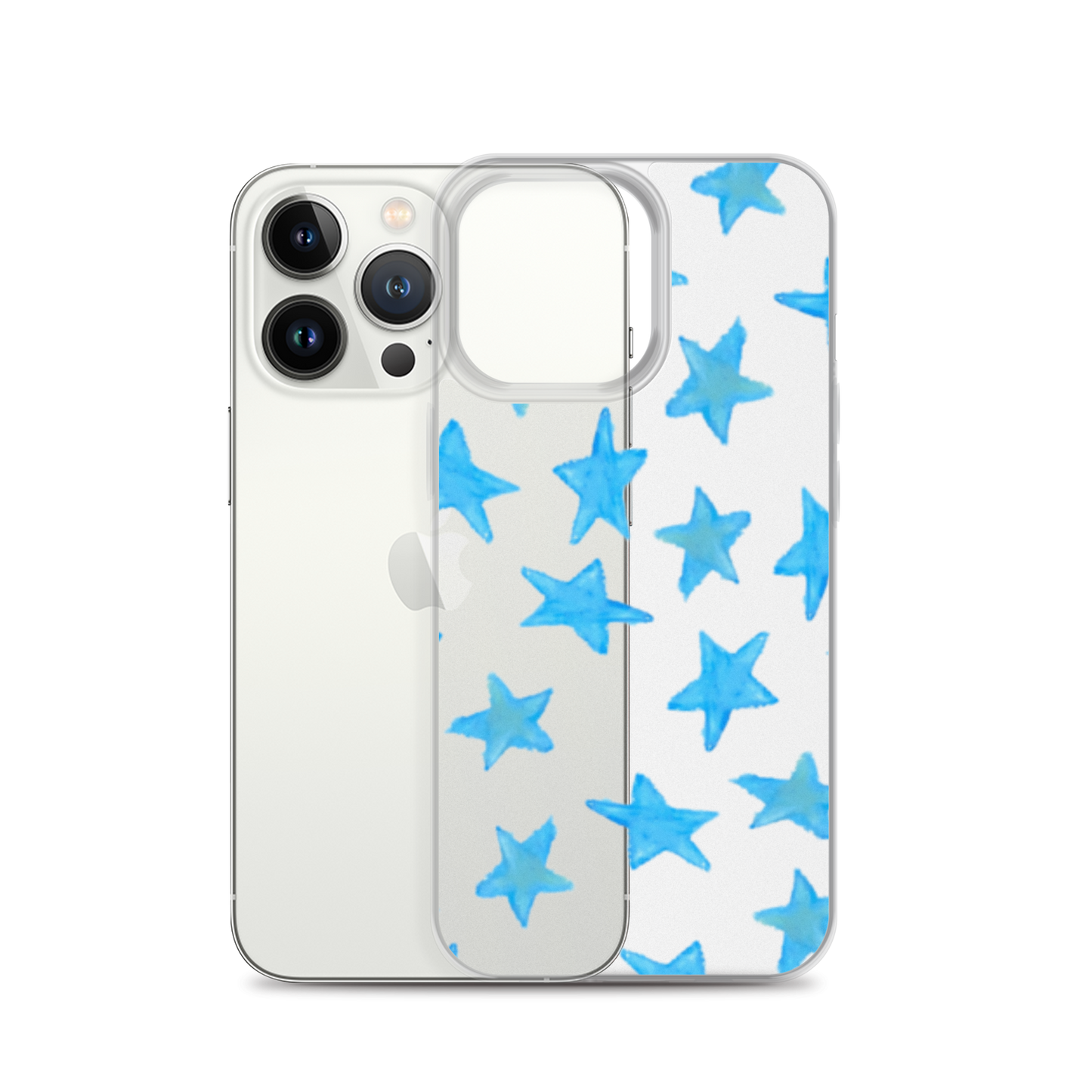 star case sky blue in clear