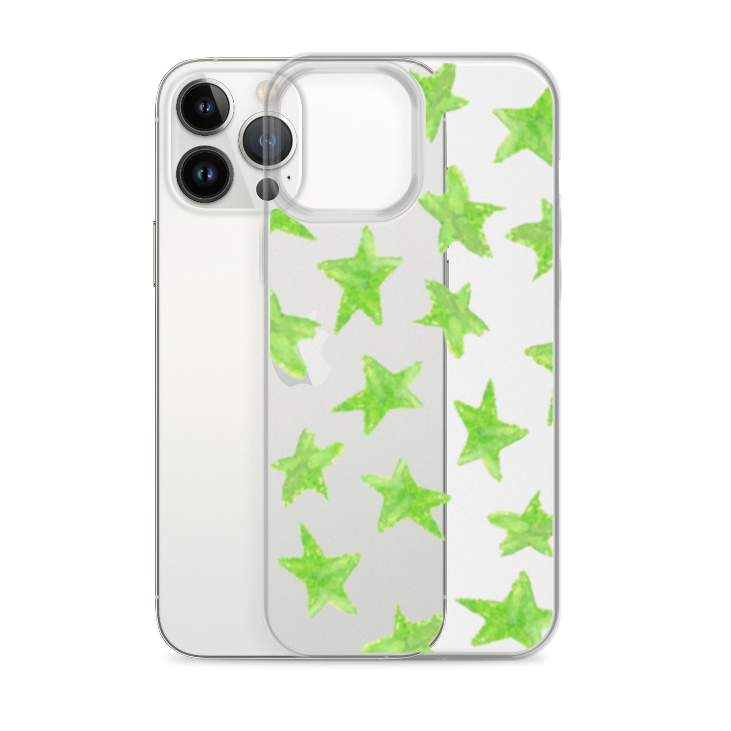 star case lime green in clear