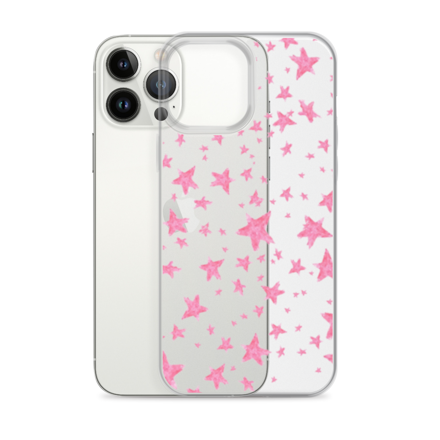 star case pink in clear