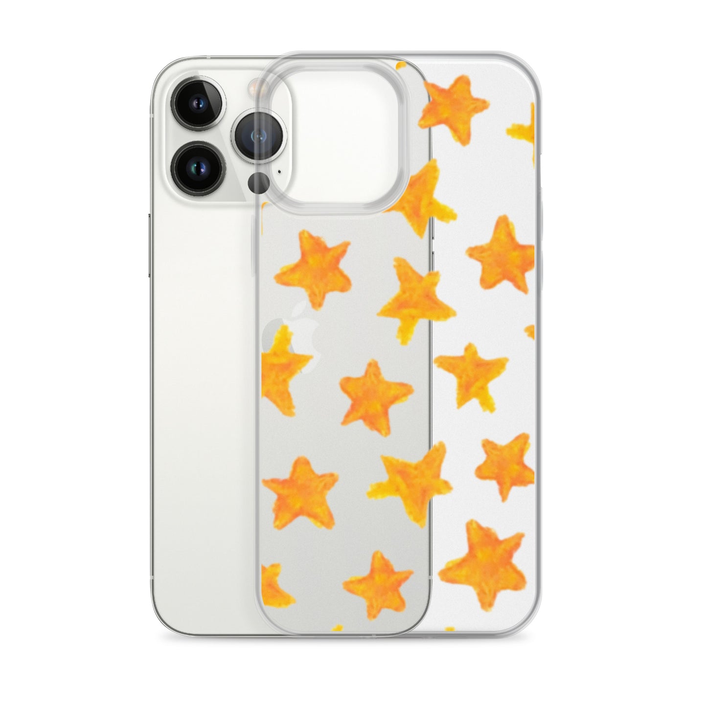 star case orange in clear