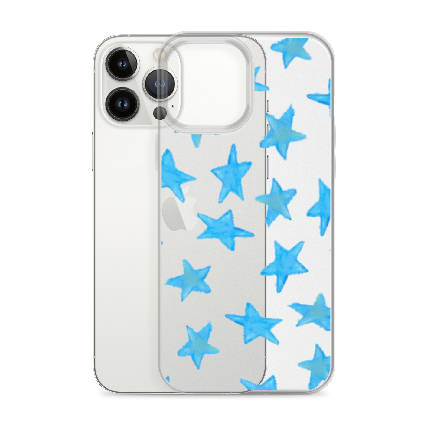 star case sky blue in clear