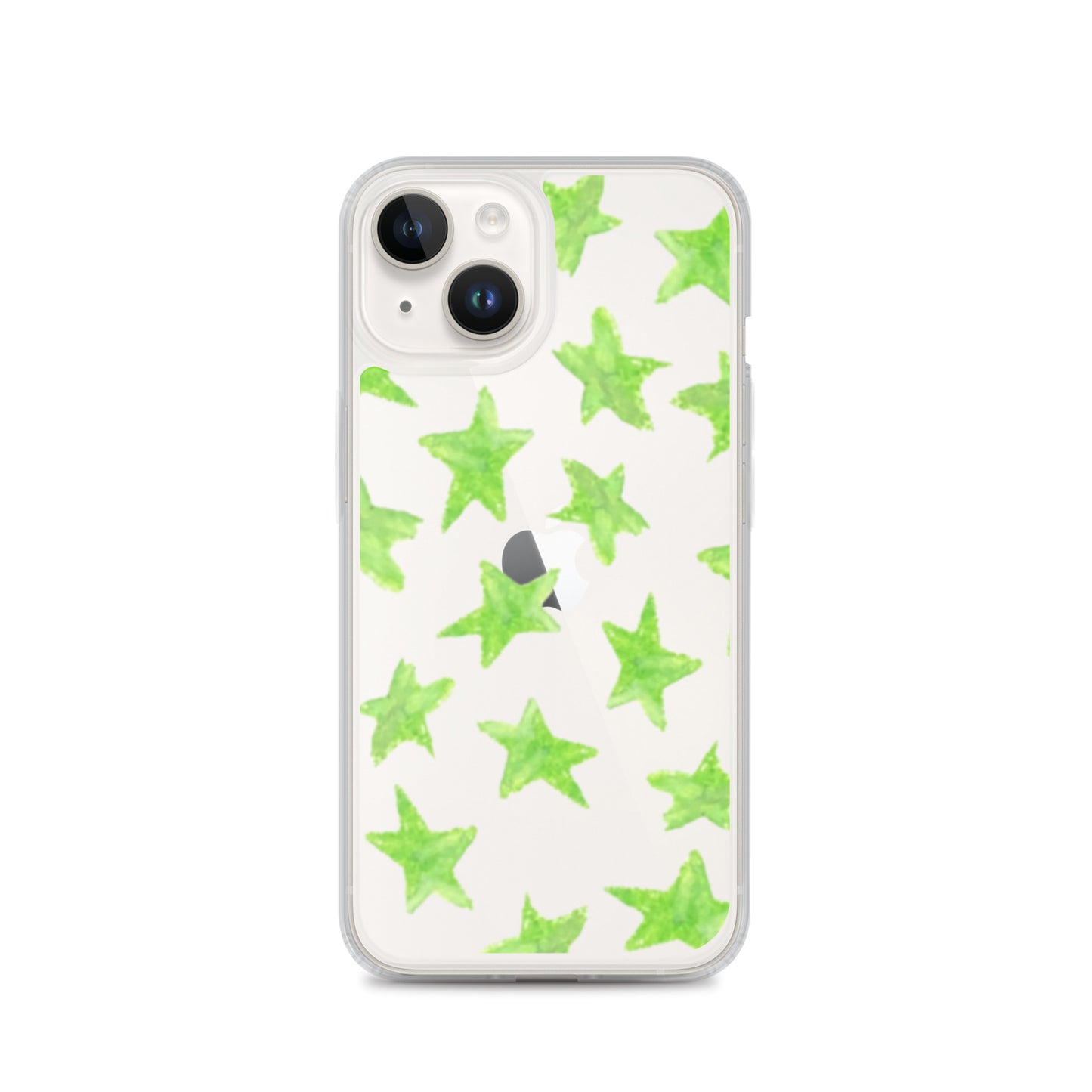 star case lime green in clear