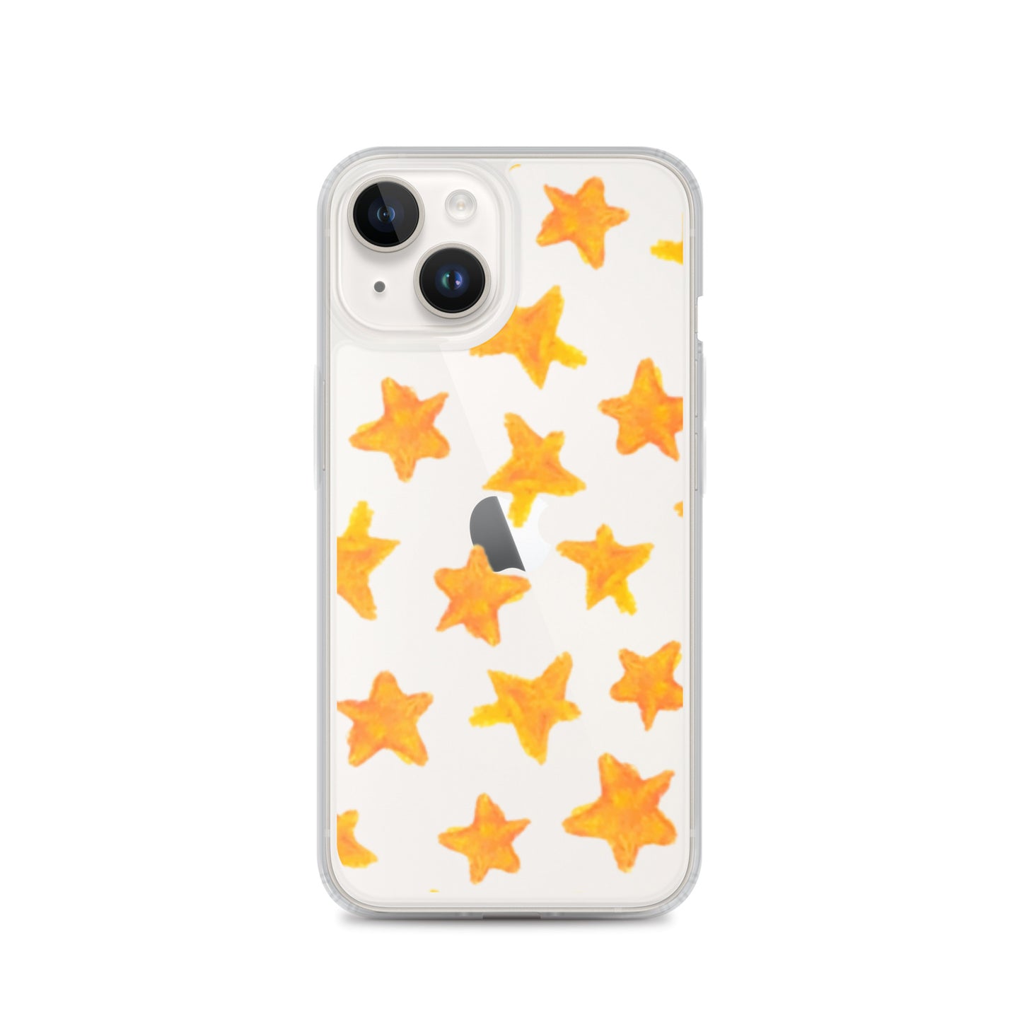 star case orange in clear