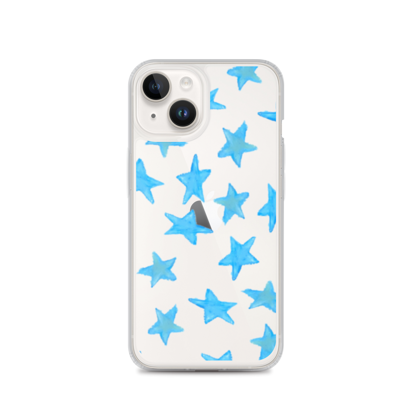 star case sky blue in clear