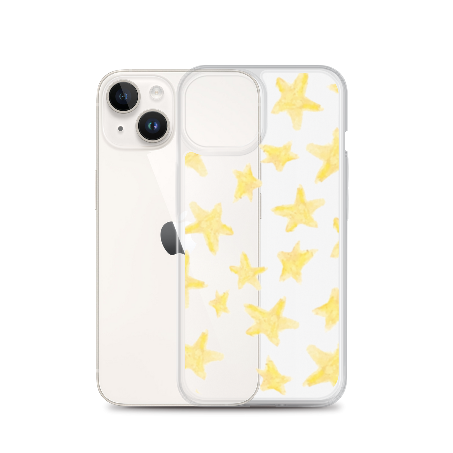 star case yellow in clear